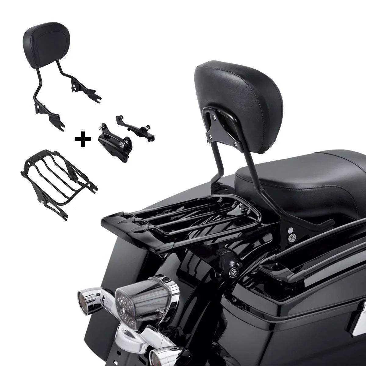 Docking Kit Sissy Bar Backrest for Harley Street Glide (2009 - 2013)