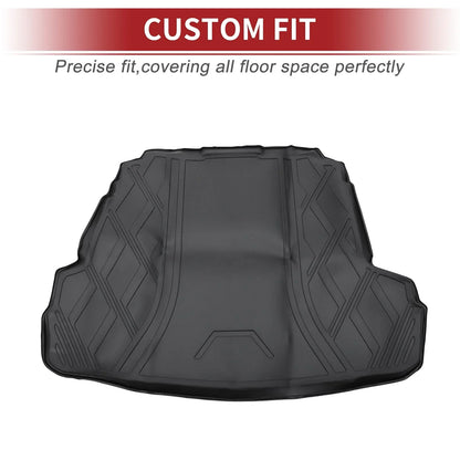 Cargo Liner Rear Trunk Mat for Hyundai Sonata (2011-2014) Diamond Pattern TPE