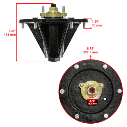 Caltric 60 Inch Deck Spindle Replacement for Toro Z Master 3000 (2008–2019)