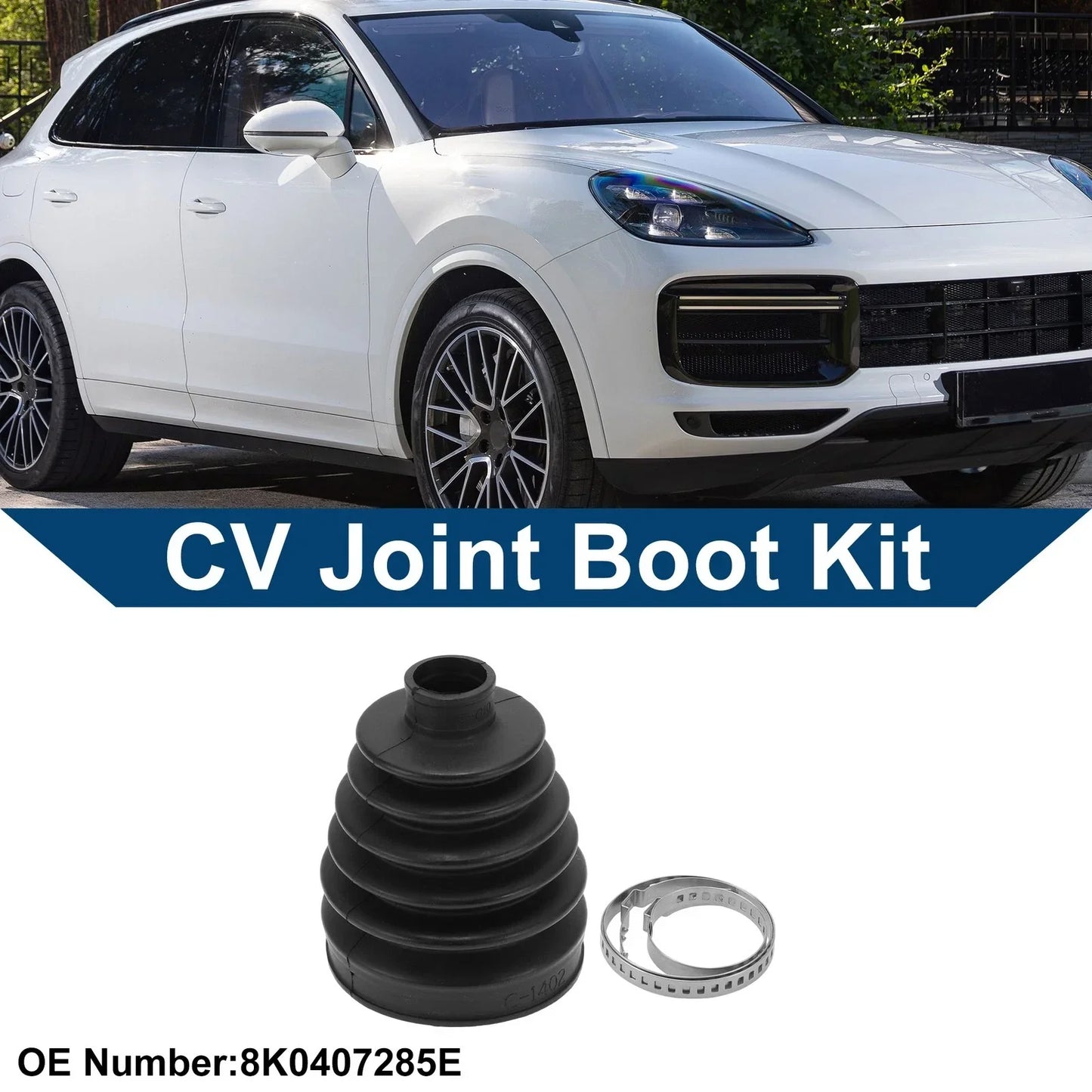 Outer CV Joint Boot Kit w/ Clamps for Porsche Macan (2015-2022)