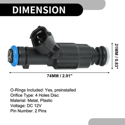 Fuel Injector 2.4L for Kia Optima (2009-2010) - 4 x Black Injectors