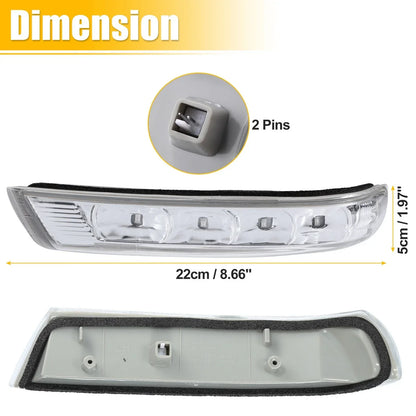 LED Left Rear View Mirror Turn Signal Light for Hyundai Santa Fe (2007-2012)