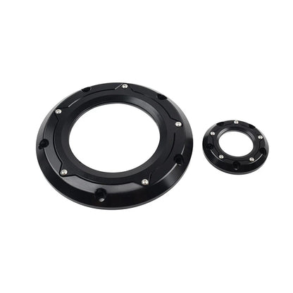 Black Derby Timer Timing Cover for Harley Softail Dyna Touring Road Glide