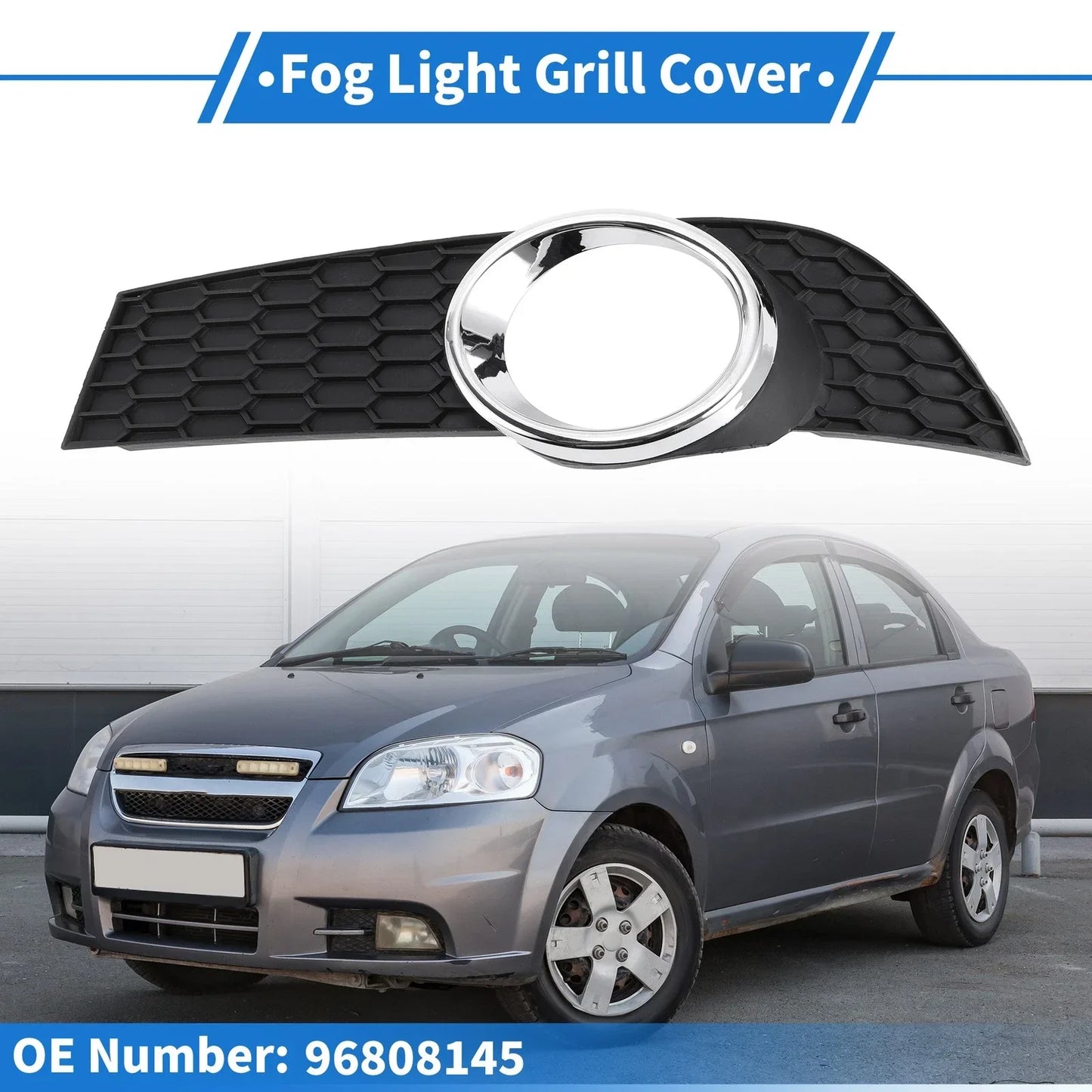 Front Left Fog Light Grill for Chevrolet Aveo (2009-2011)