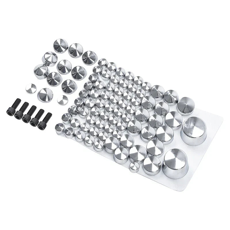 Chrome Topper Bolt Cap Cover for Harley Softail Rocker Fatboy (2007-2013)