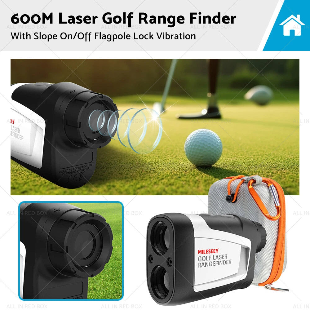 Mileseey 600M Golf Laser Range Finder with Slope & Vibration Lock