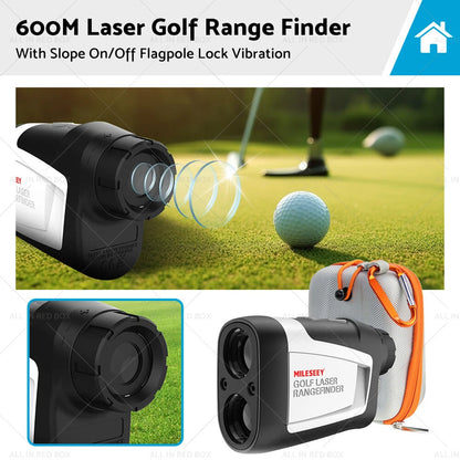 Mileseey 600M Golf Laser Range Finder with Slope & Vibration Lock