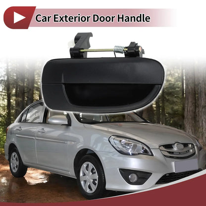 Exterior Door Handle for Hyundai Accent Rear Right Black ABS (2010-2017)