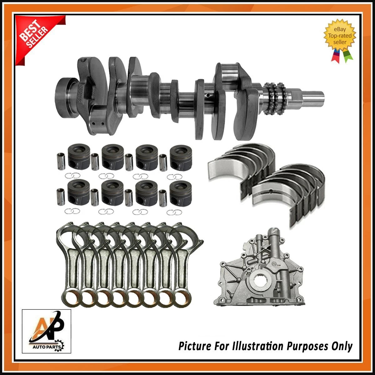 Crankshaft Engine Rebuild Parts for Land Rover Range Rover (2013–2018)