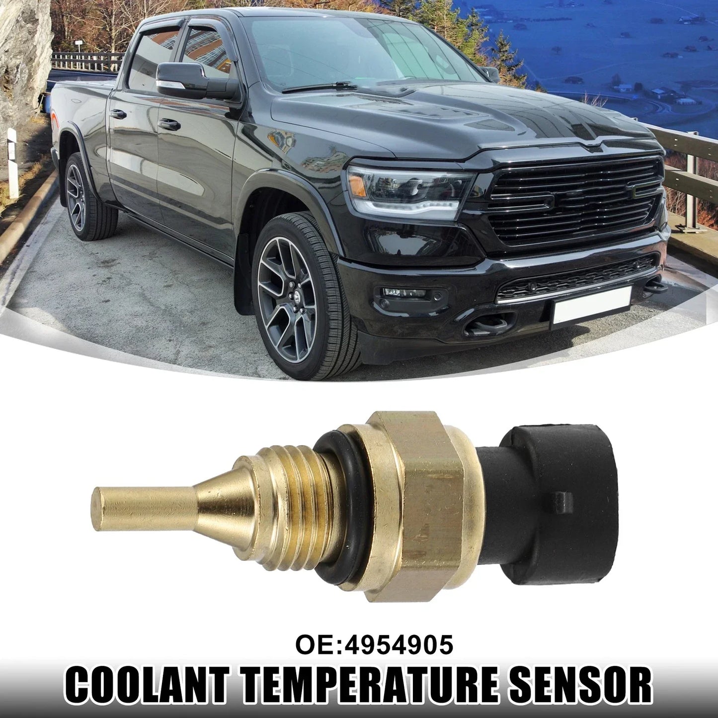 Engine Coolant Temperature Sensor with Gasket for Dodge Ram 3500 (2003-2010)