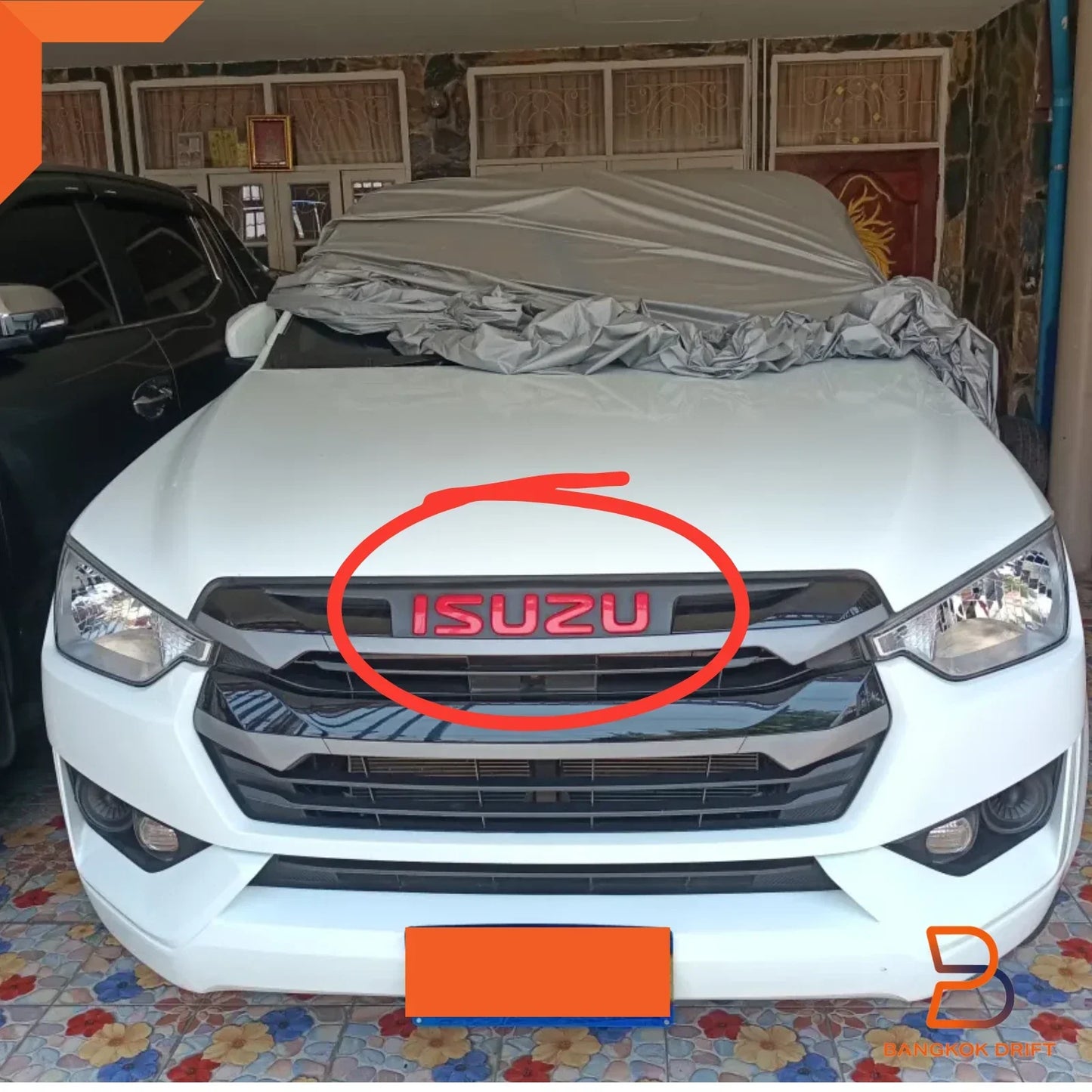 Isuzu D-Max 3D Front Grille Emblem Logo Replacement (2020-2023)