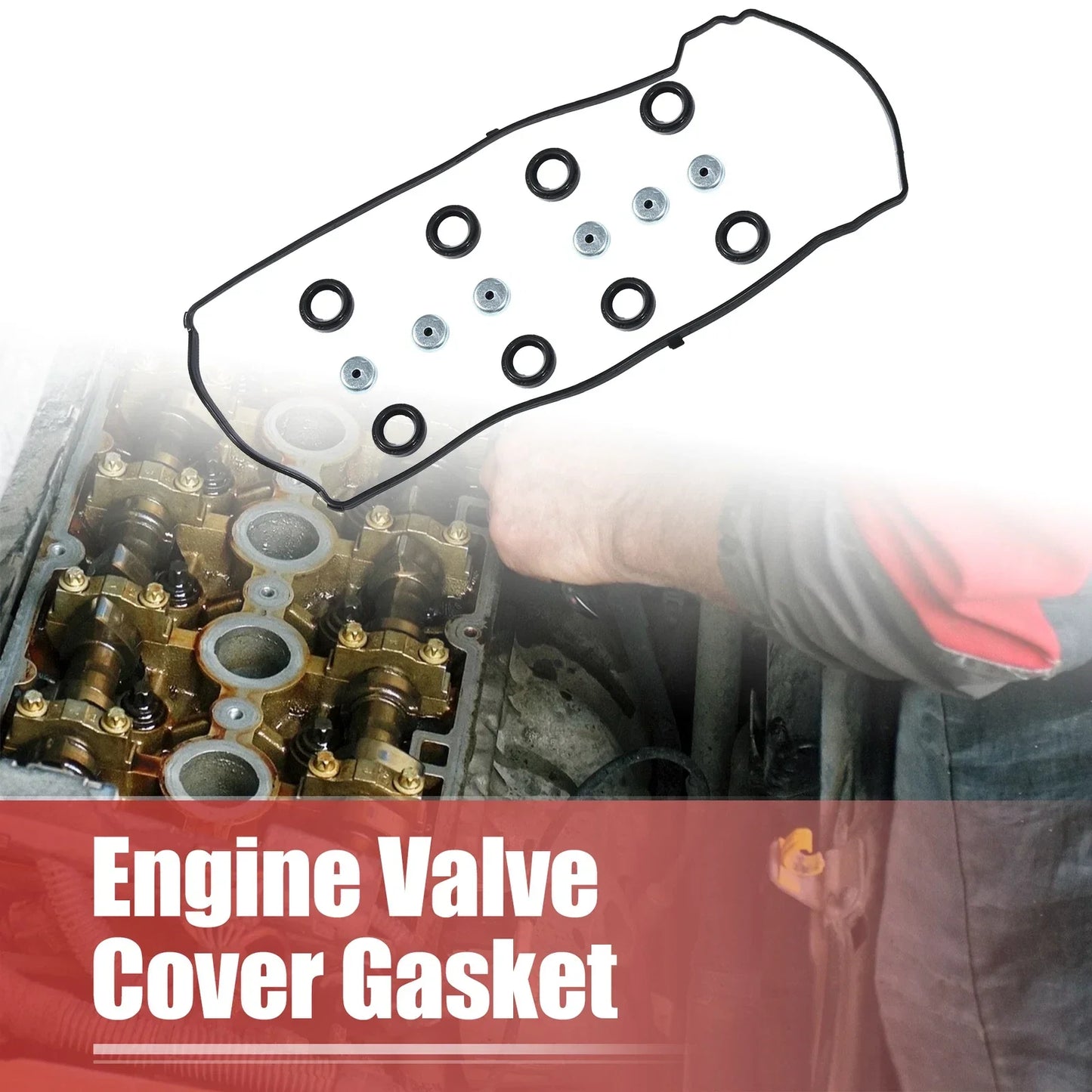 12030PNC000 Engine Valve Cover Gasket for Honda Accord DX EX LX 2.4L (2003-2007)