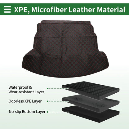 Heightened Edge Cargo Liner Rear Trunk Mat for Honda CR-V 2012-2016 Black XPE