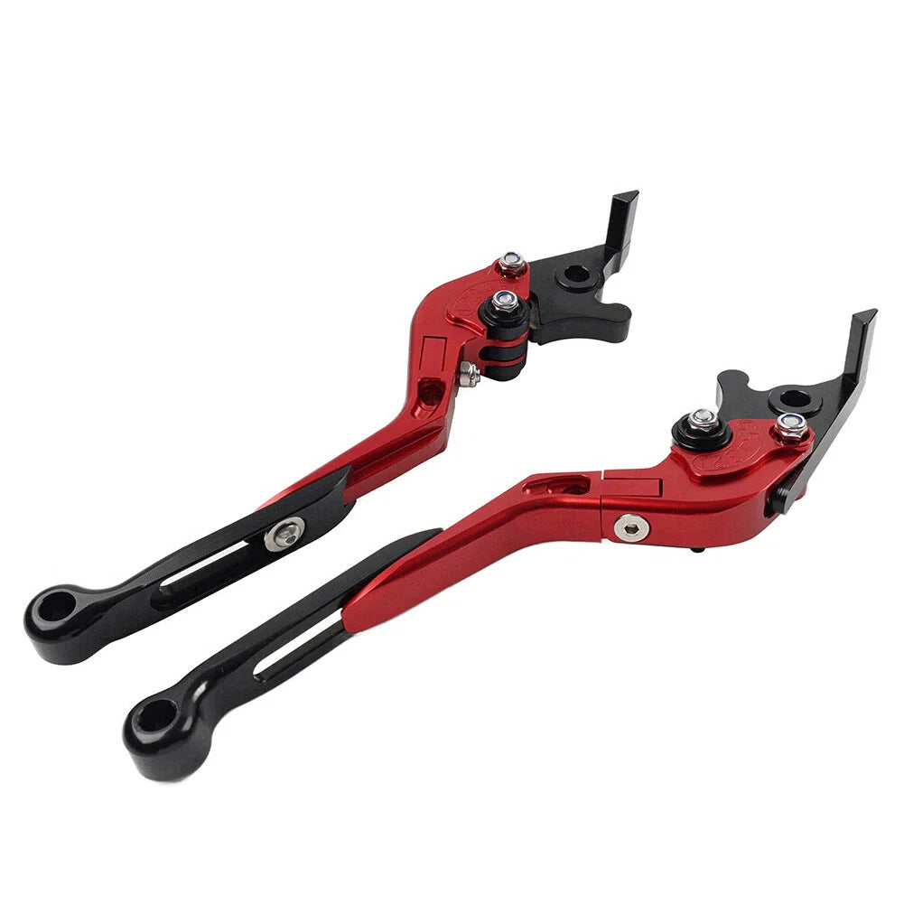 Red CNC Extendable Brake Clutch Levers for BMW S1000XR (2015-2021)