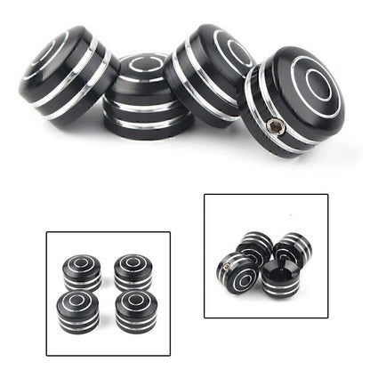 4 x Black Head Bolt Covers for Harley Sportster 883 XL (1986-2017)
