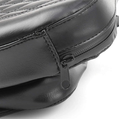 Driver Backrest Pad for 2007-2017 Harley FLSTF Heritage Softail, Black