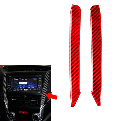 Red Carbon Fiber Console Side Cover Trim for Subaru Forester (2009-2013)