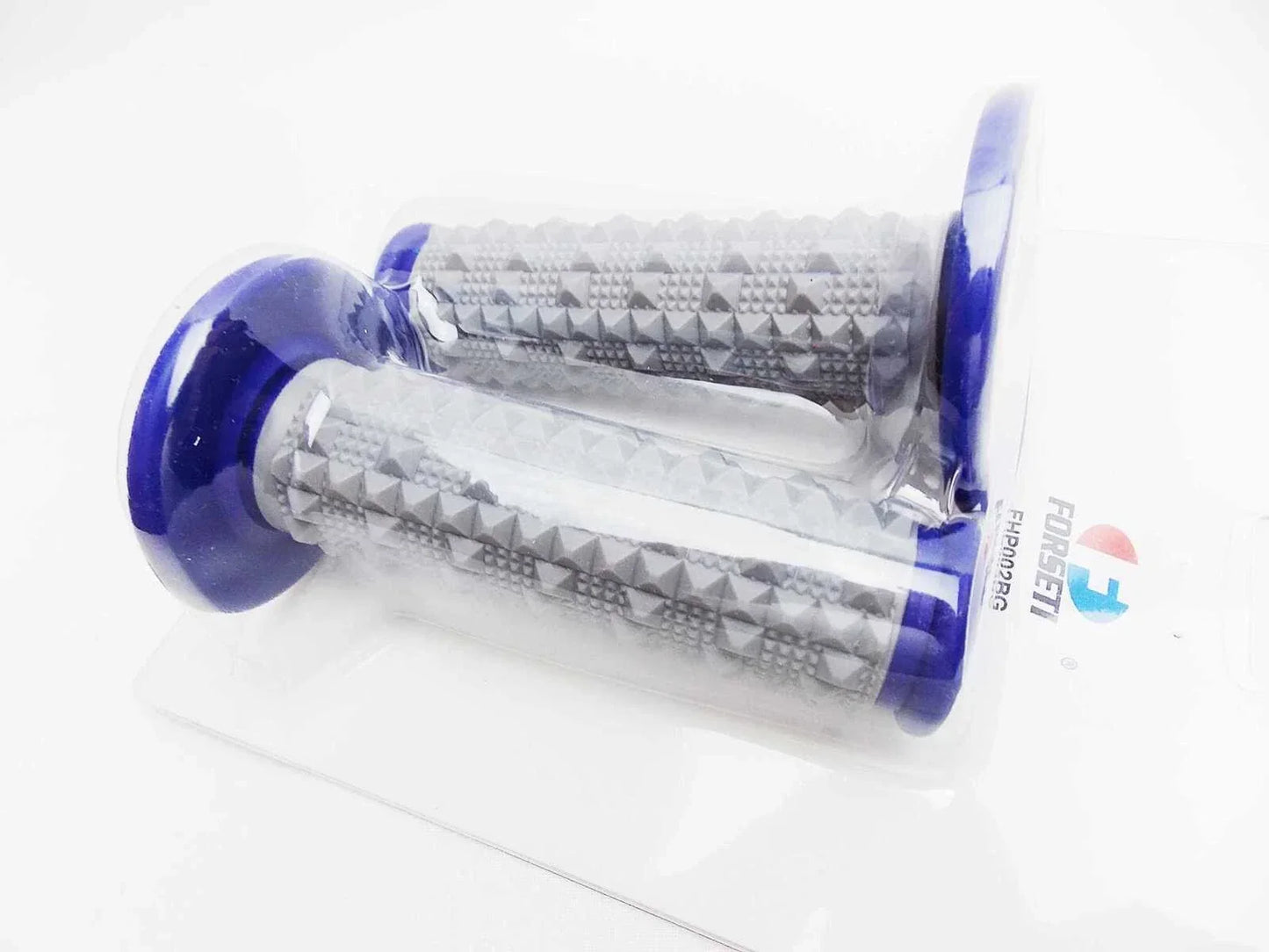 Blue Grey Diamond Handlebar Grip Set for Honda CRF100