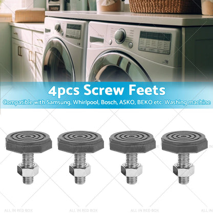 Screw Feet Leg M10 for Samsung 4 Universal Front Loader Washing Machine