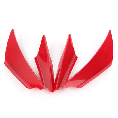 4 x Universal Front Bumper Canard Splitter Diffuser Lip Spoiler