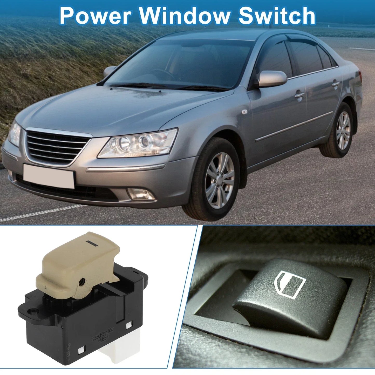 Passenger Side Power Window Switch for Hyundai Sonata (2011-2015)