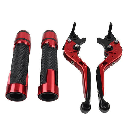 Red Extendable Brake Clutch Levers Grip Set for Suzuki GSXR600/750 (2006-2019)