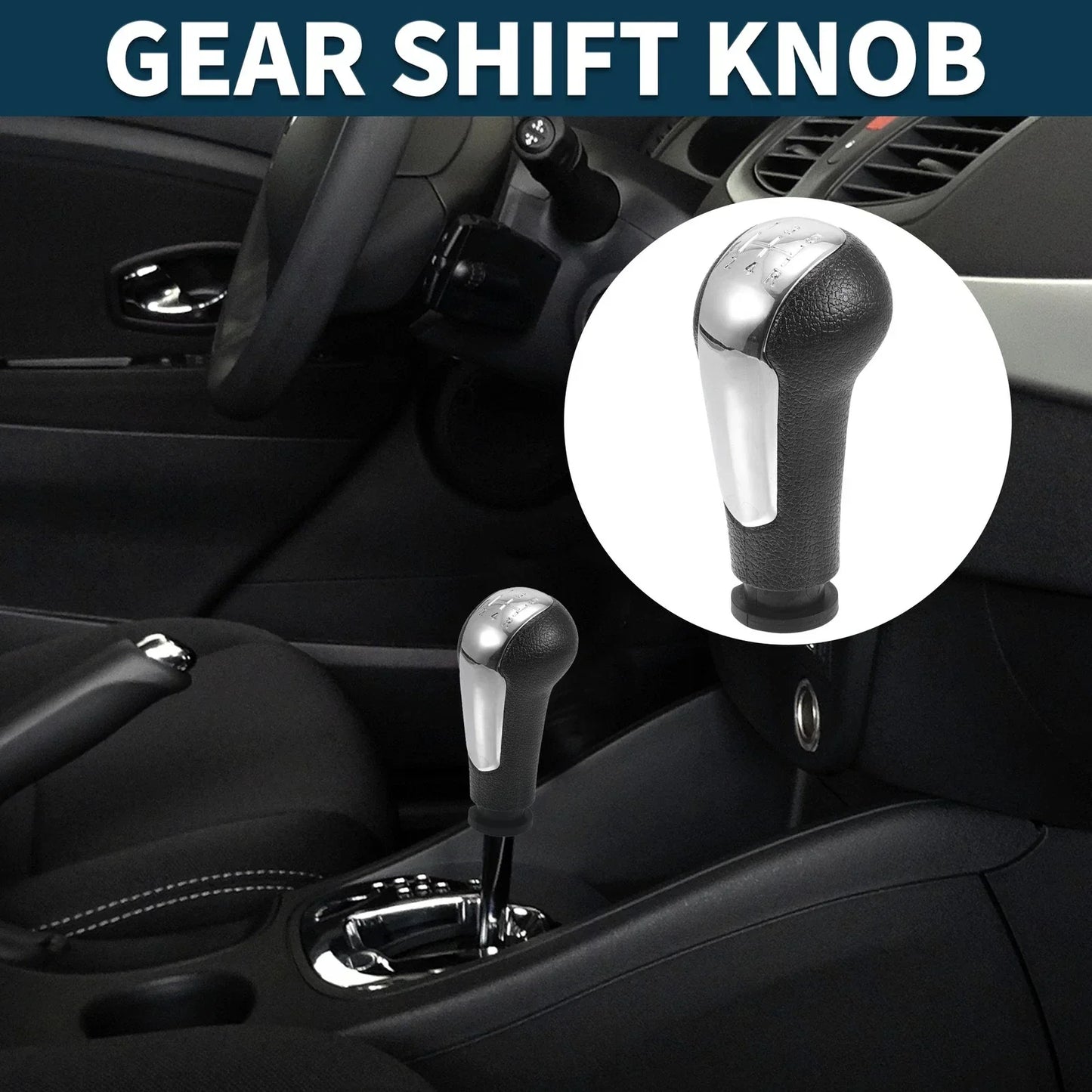 5 Speed Manual Gear Shifter Knob for Chevrolet Spark (2011-2016) Chrome