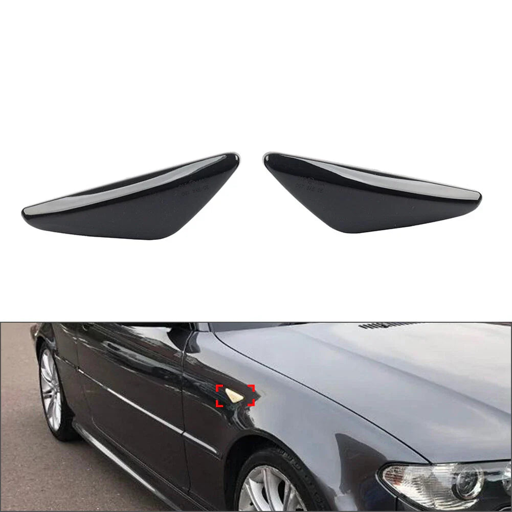 Smoked Side Marker Lights for BMW E46 Convertible (2004-2006)