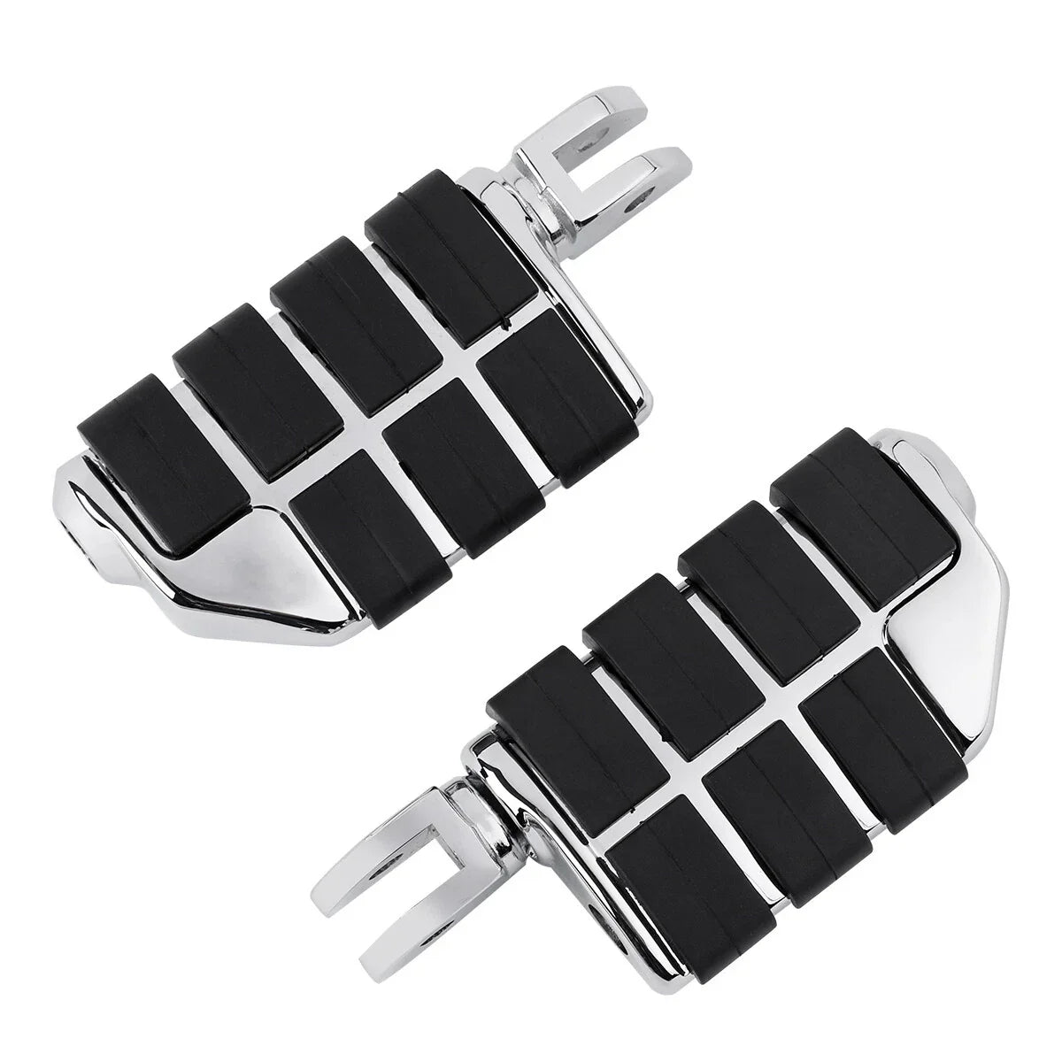2x Footpegs Footrests Chrome Driver for Harley Softail Street Bob (2018-2025)