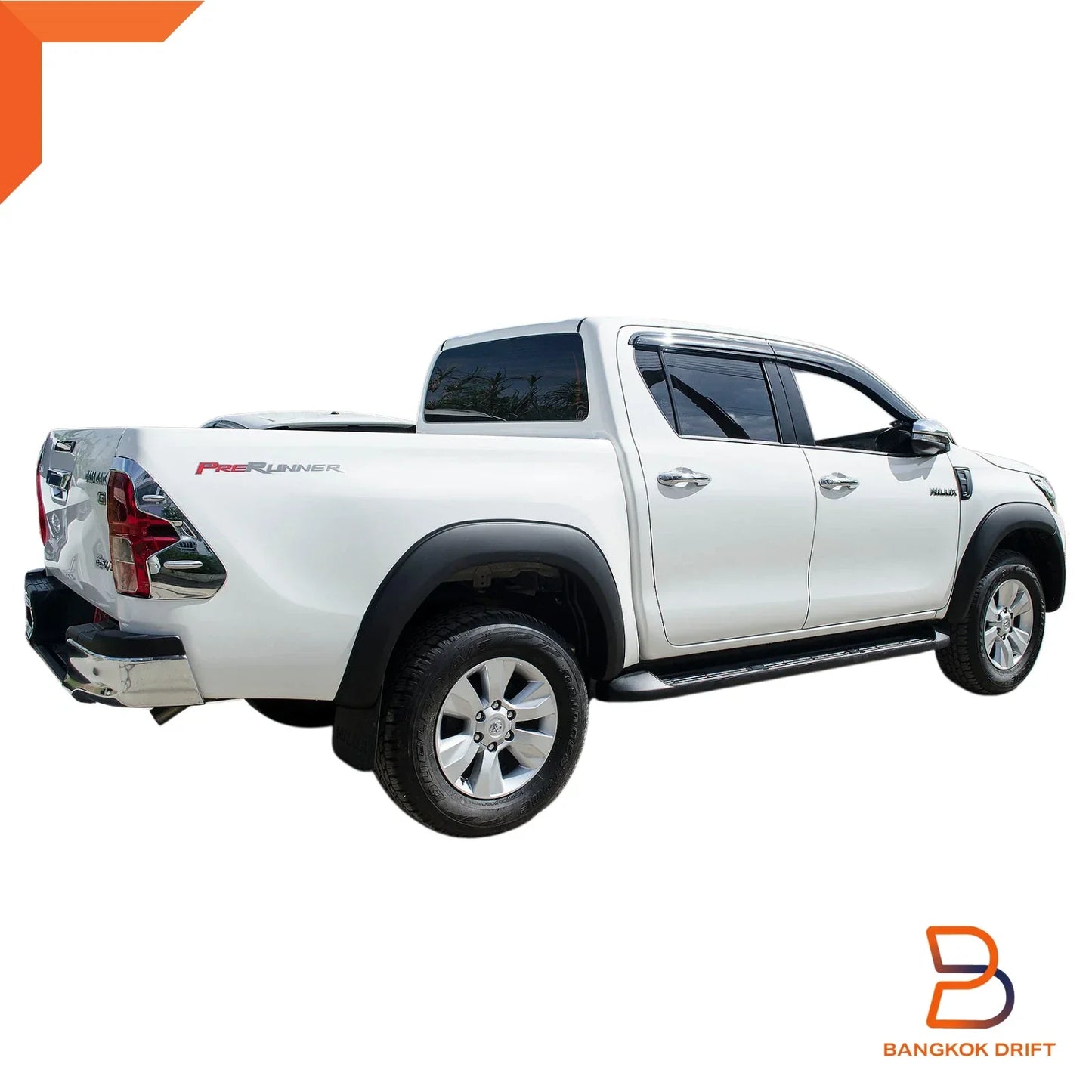 6" Matte Black Fender Flares for Toyota Hilux Ute Revo SR5 (2015-2018)