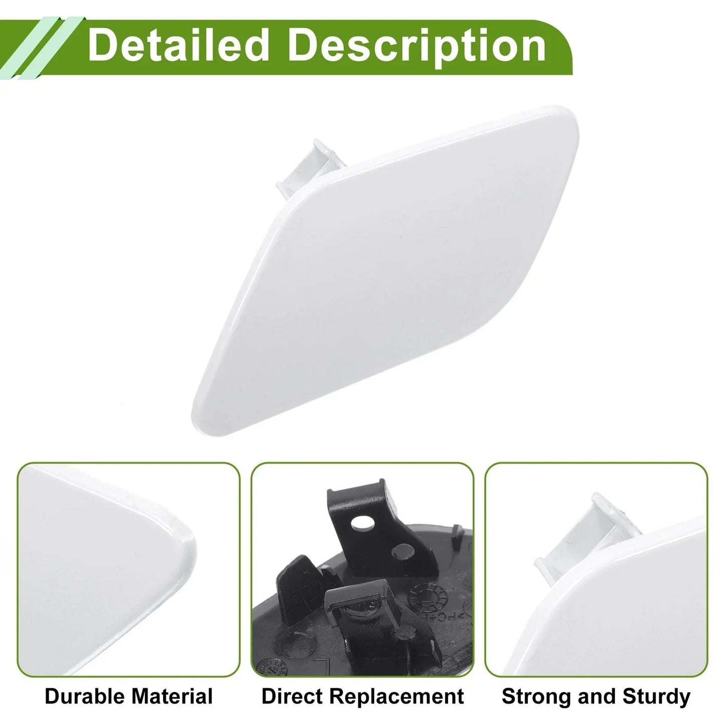Washer Nozzle Cover for Porsche Cayenne 92A (2011-2018) - White Cap