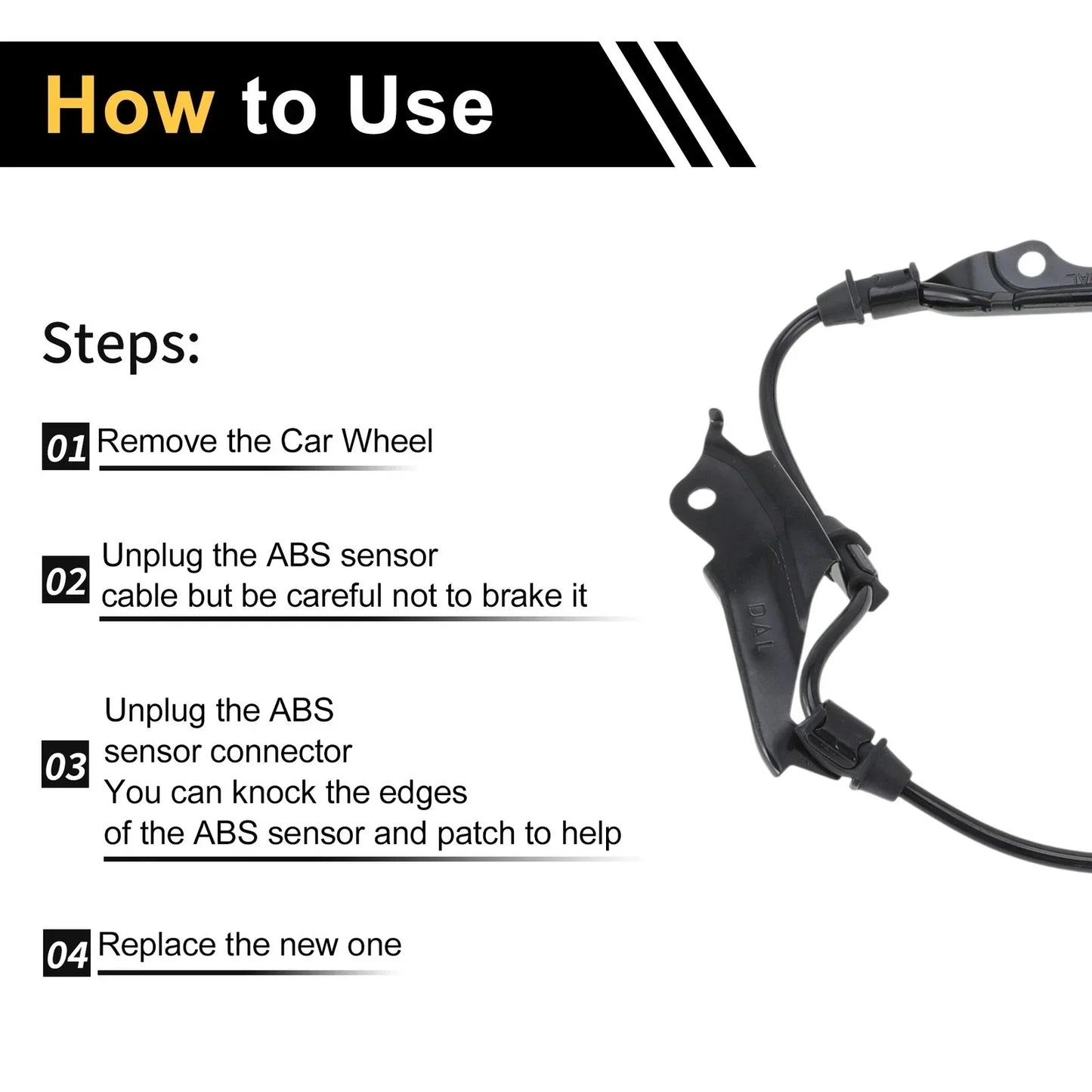 ABS Wheel Speed Sensor for Honda Accord Front Left (2003-2007)