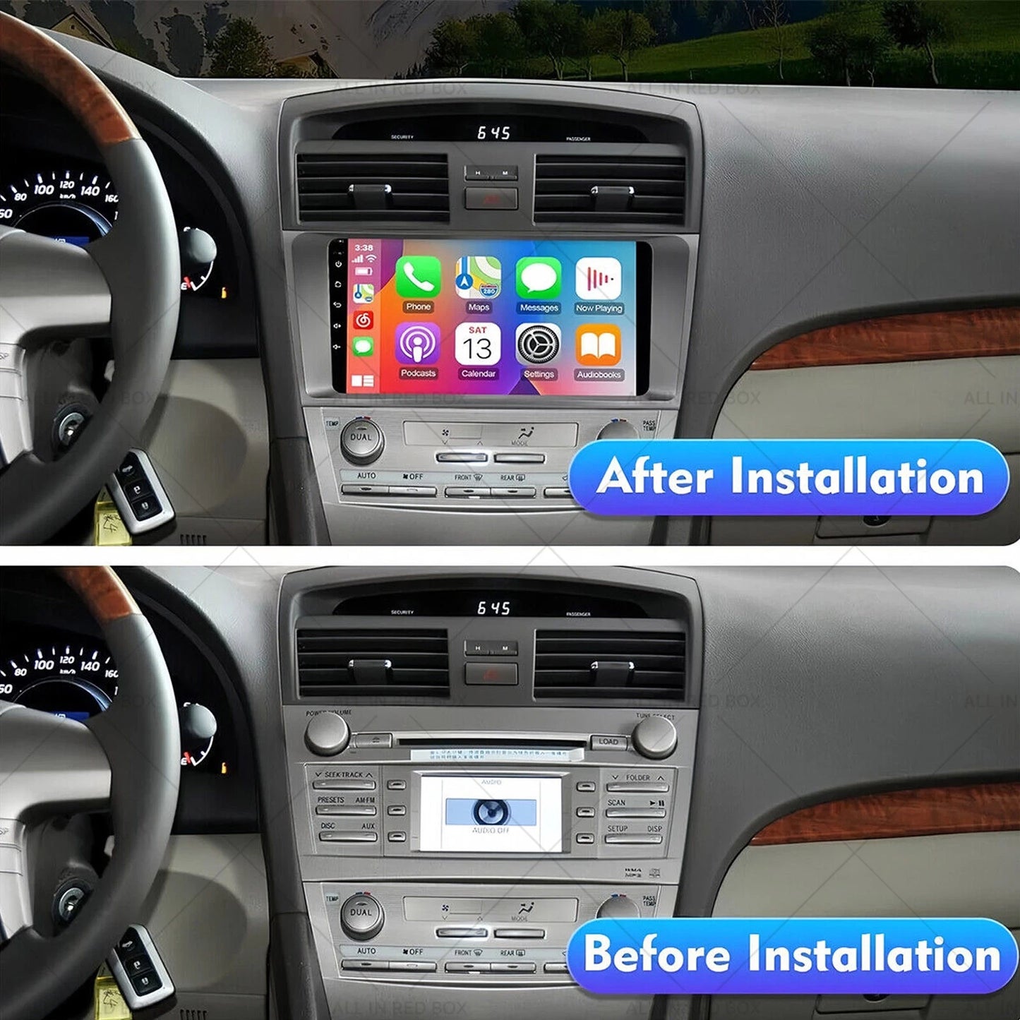 9'' In-Dash CarPlay Stereo for Toyota Camry (2007-2011)
