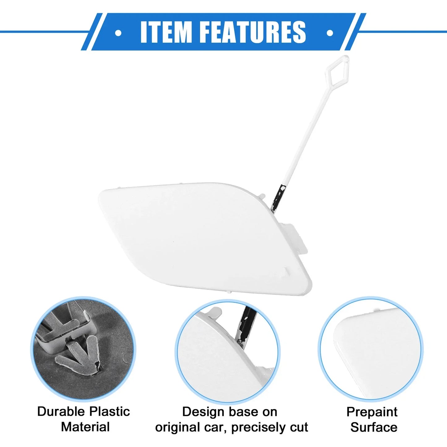 Front Bumper Tow Hook Eye Hole Cover for Mercedes-Benz R350 (2011-2012)