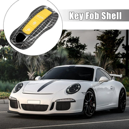 Carbon Fiber Key Cover Fob Shell for Porsche