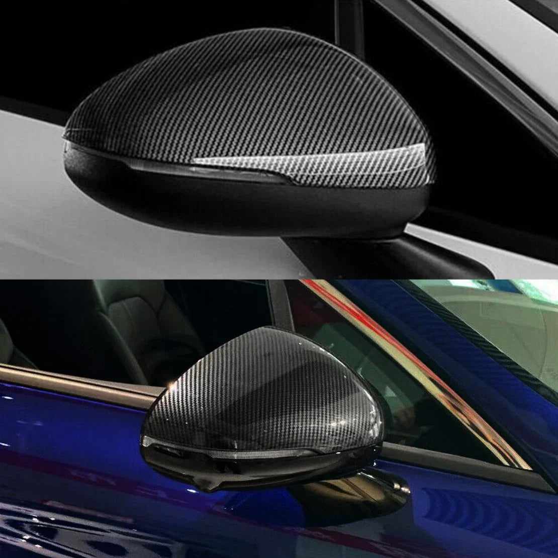 Carbon Fiber Style Rear View Mirror Covers for Kia K5 (2021-2023)