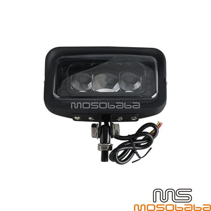 Black Shell LED Custom Headlight w/ Hi/Lo Beam for Harley FLHTC