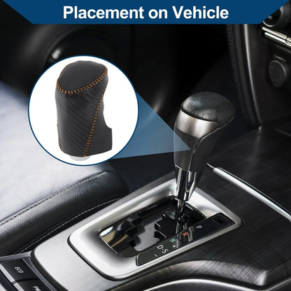 Gear Shift Knob Cover for Chevrolet Equinox Black Carbon Fiber (2010-2017)