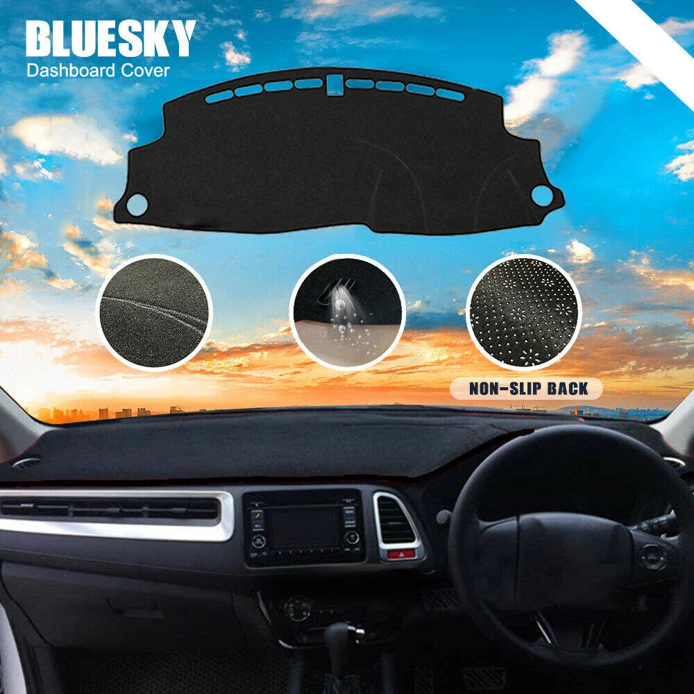 Non-Slip Dash Mat for Honda HR-V 2015-2021 SUV Dashboard Cover Black