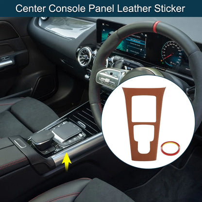 Center Console Panel Sticker for Mercedes-Benz GLA Class (2020-2021) Brown