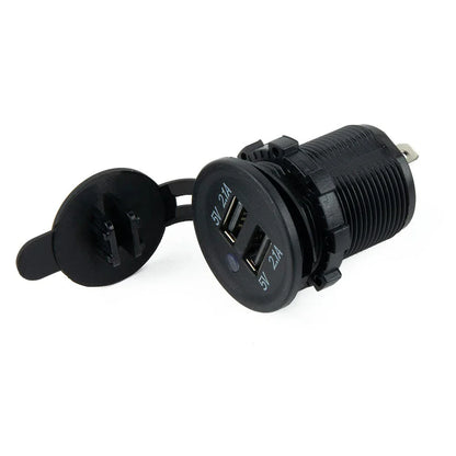 USB Dual Socket 12-24V Vehicle Charger/Data Cable for Yachts