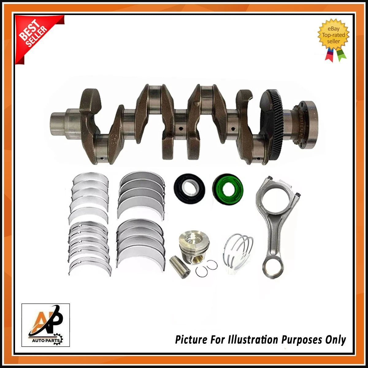 Forged Crankshaft Replacement with Engine Rebuild Kit for Jaguar XF (2016–2019)