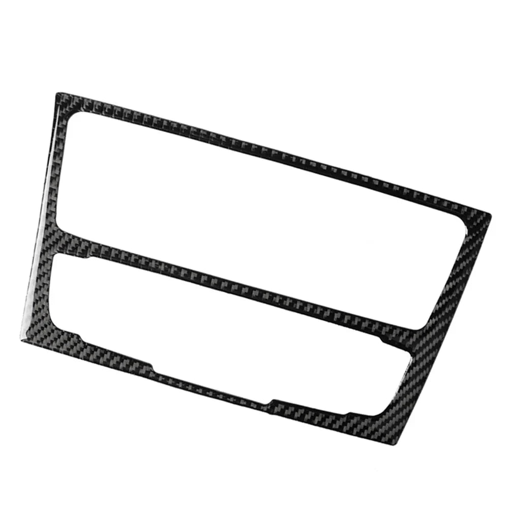 Carbon Black Console AC Audio CD Panel Cover Trim for Audi Q5 (2009-2017)