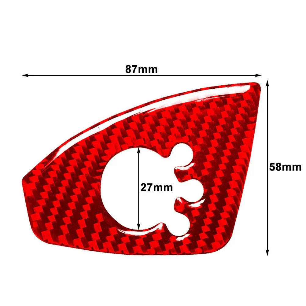 Black Interior Door Lock Button Panel Cover Trim for Audi TT TTS TTRS (08-14)