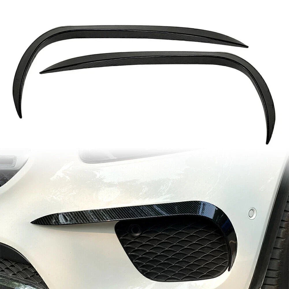 Carbon Black Front Bumper Lip Spoiler for Mercedes Benz GLB X247 (20-21)