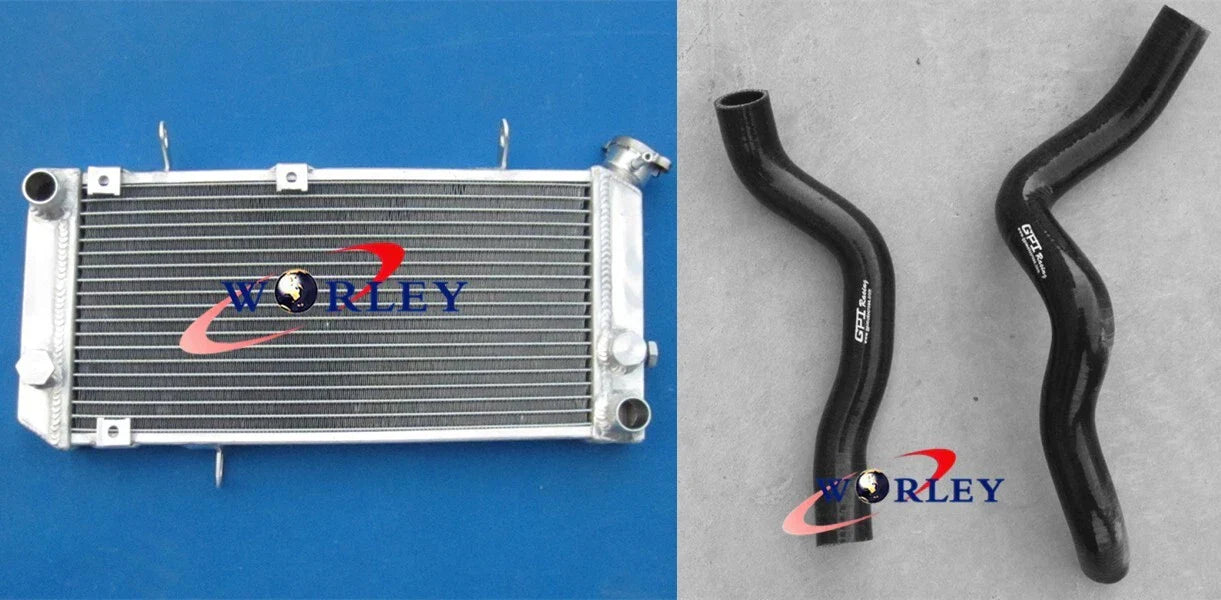 Aluminum Radiator + Black Silicone Hose for Suzuki TL1000S (1997-2001)