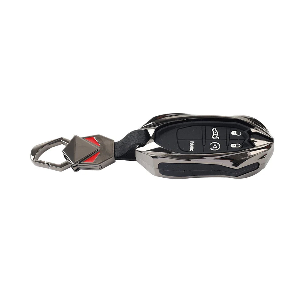 Black 5-Button Smart Key Fob Shell Cover for Dodge Challenger (2015-2023)