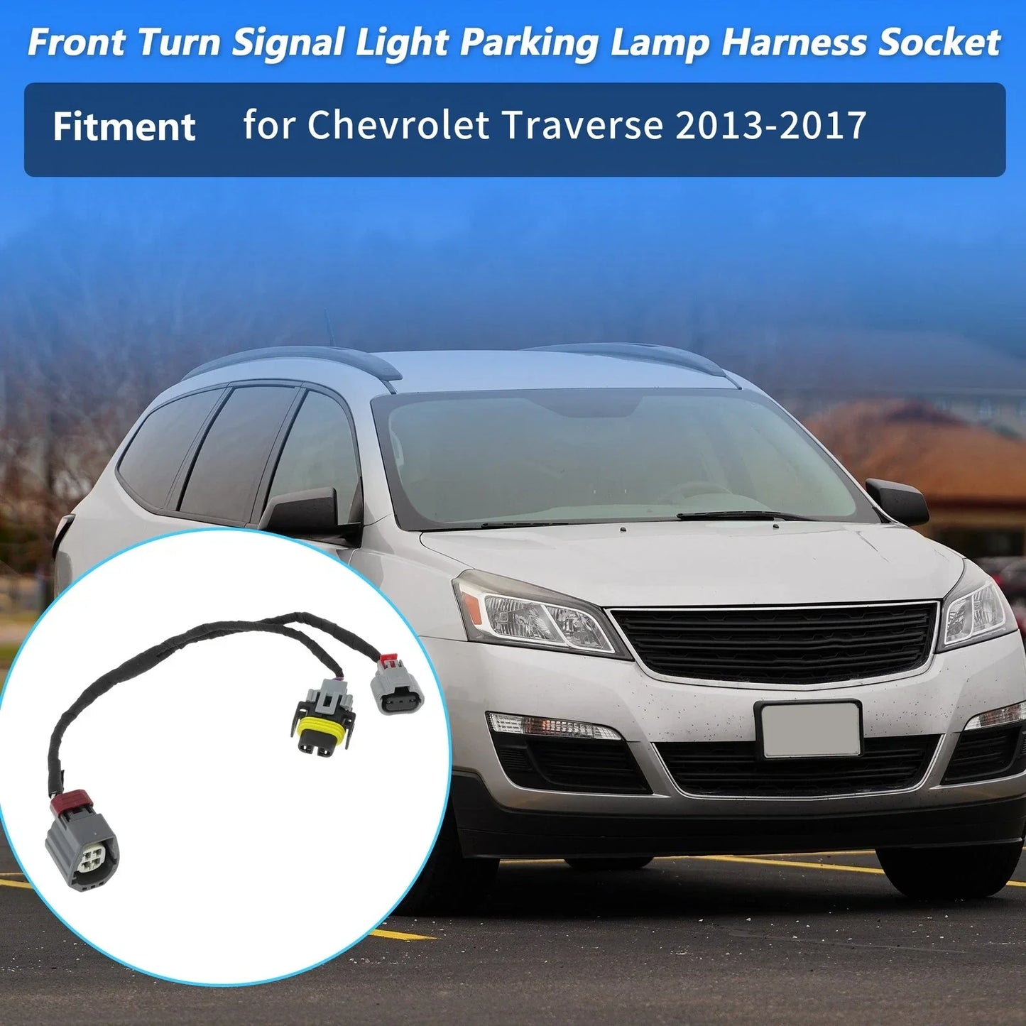 Front Turn Signal Parking Light Socket Wiring for Chevrolet Traverse (2013-2017)