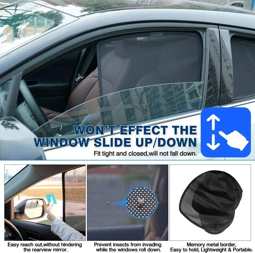 Magnetic Window Sun Shade for Toyota RAV4 2019-2022 Rear Side Mesh