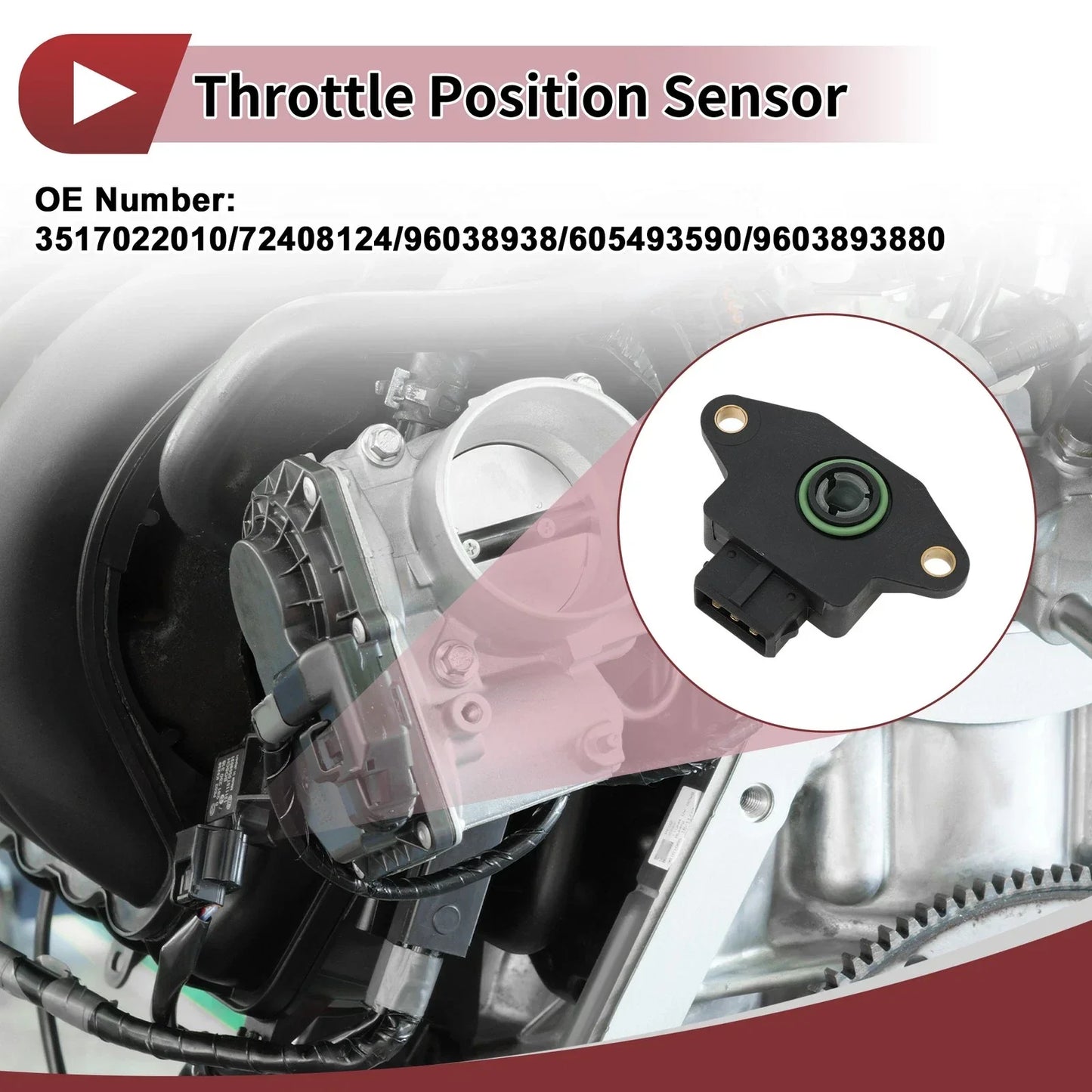 Throttle Position Sensor for Hyundai Accent (1995-1999) 1 x Sensor
